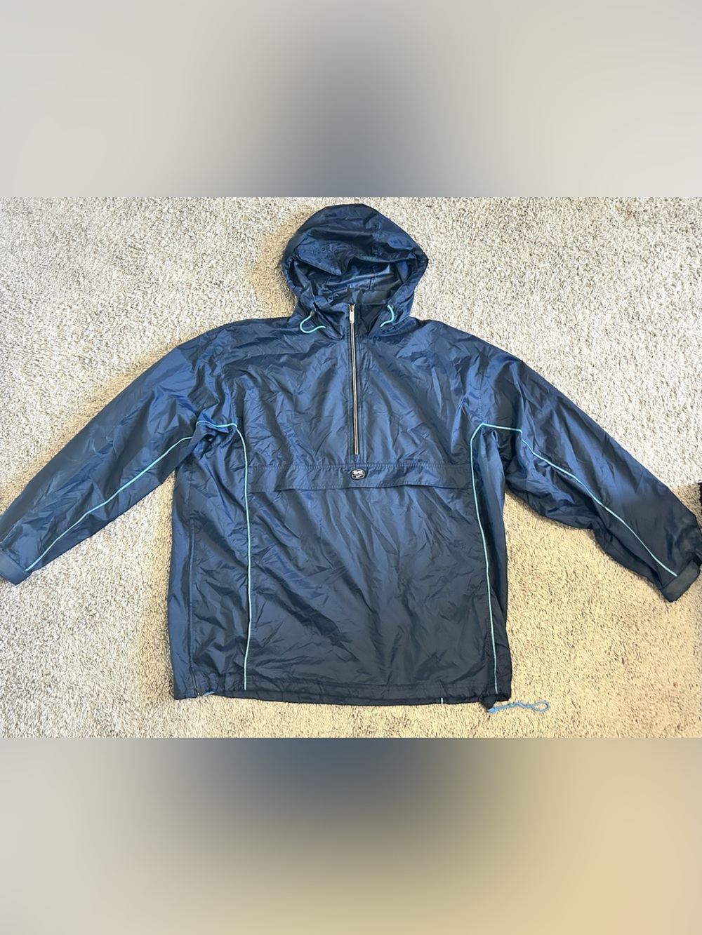Nike Navy Jacket with Light Blue Mesh Lining
